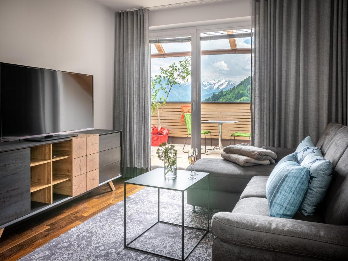 Der Sonnberg Alpinlodges - Apartments Mit Seeblick, Privater Sauna Und Self Check-In Zell am See Exteriör bild