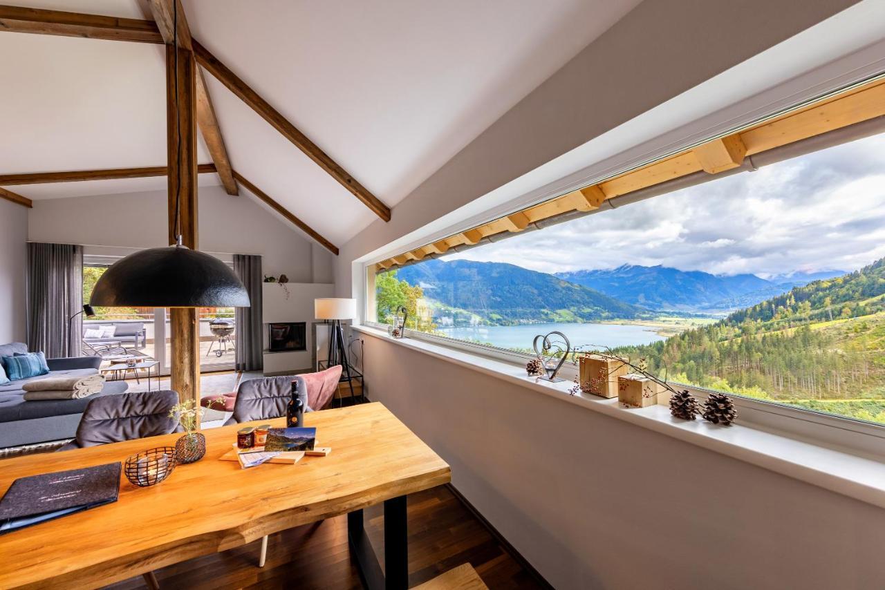 Der Sonnberg Alpinlodges - Apartments Mit Seeblick, Privater Sauna Und Self Check-In Zell am See Exteriör bild