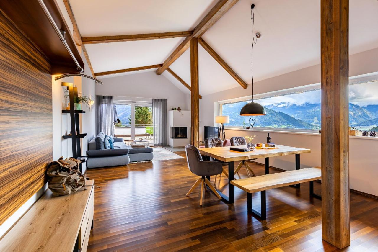 Der Sonnberg Alpinlodges - Apartments Mit Seeblick, Privater Sauna Und Self Check-In Zell am See Exteriör bild